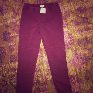 Red “twenty second” Jeggings